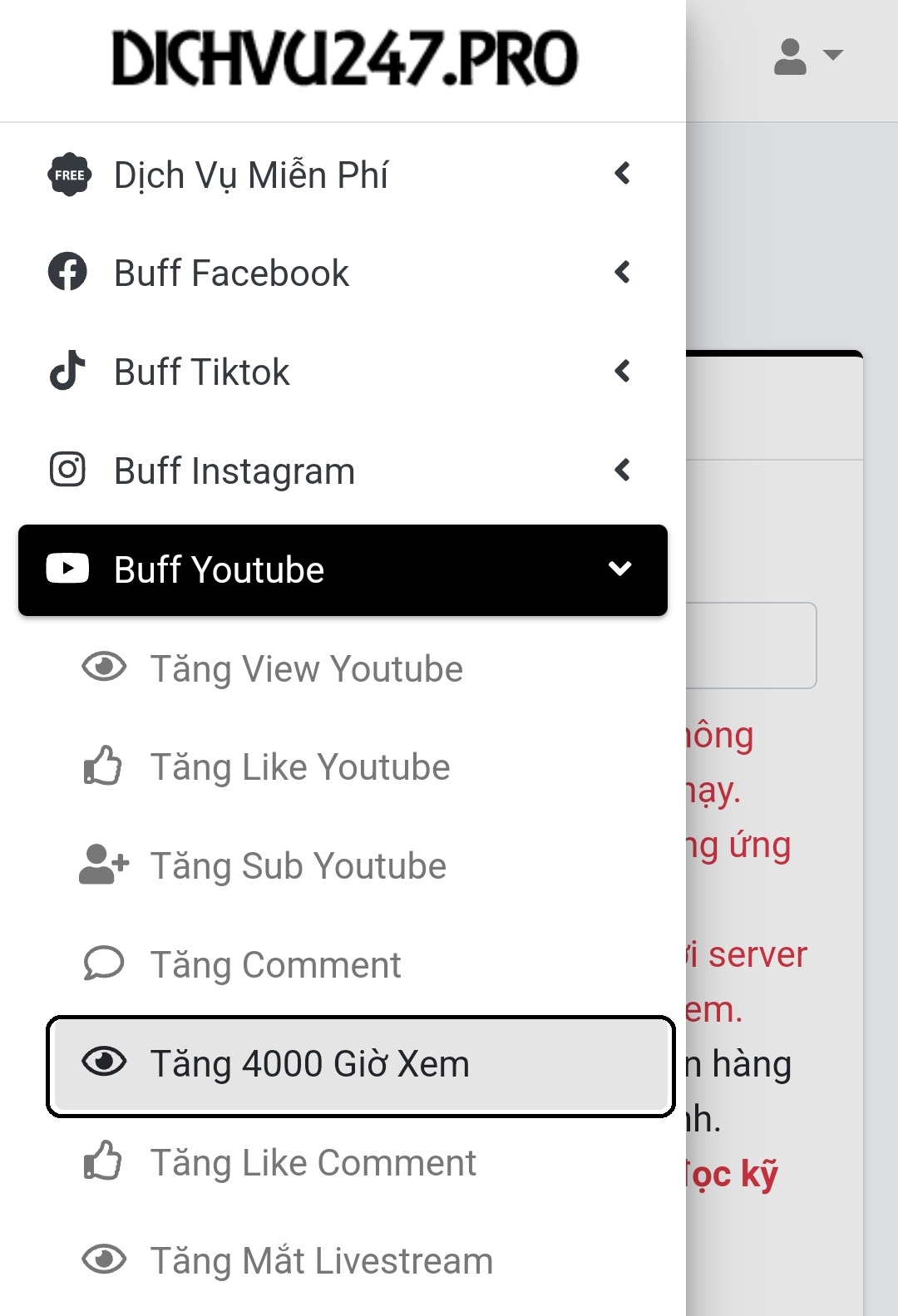 buff 4000h xem youtube