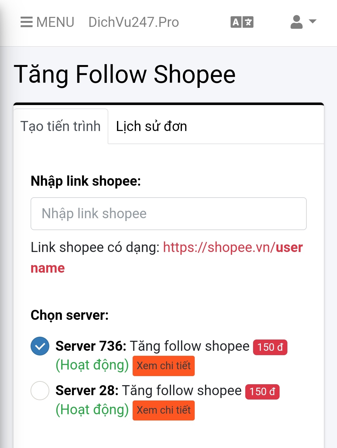 buff follow shopee