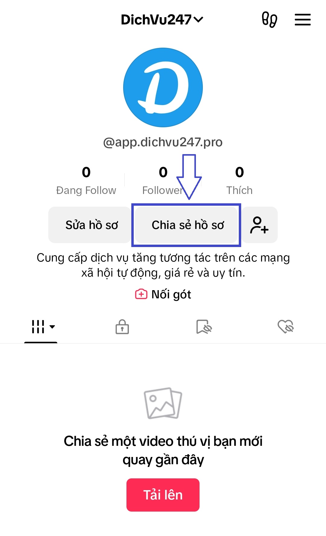 lay link profile tiktok