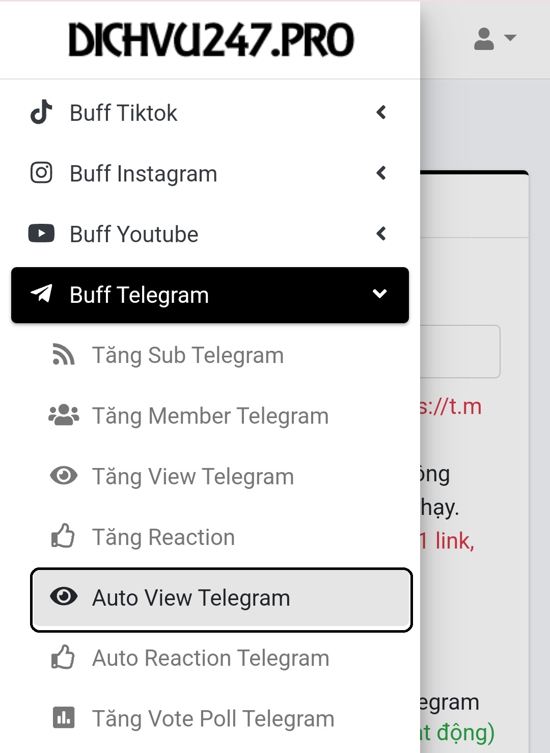 mua auto view telegram